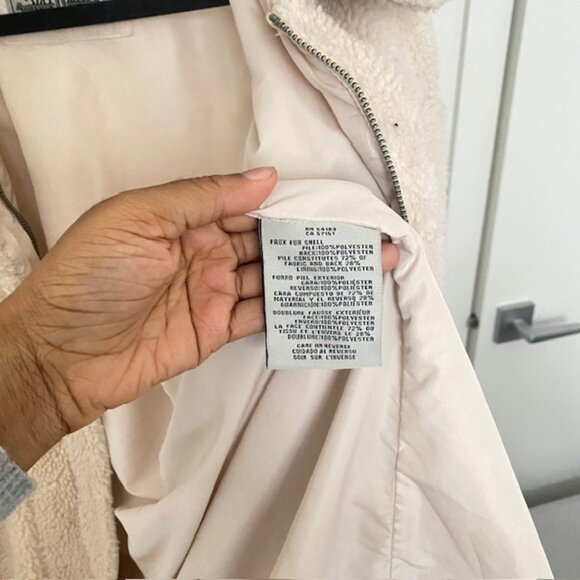 Levi's Sherpa Oversized Cream Color Jacket - XXL - Picture 10 of 13
